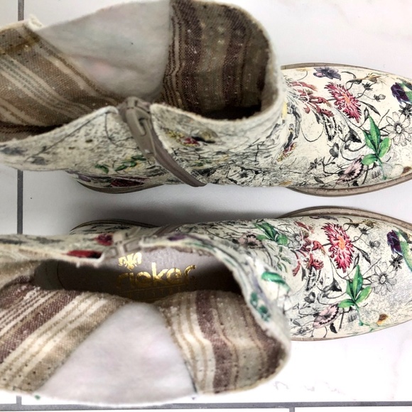 Rieker Floral Ankle Boots - Multicolor - Picture 8 of 13